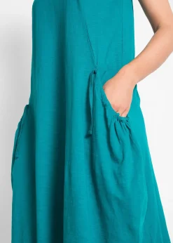 Femme bonprix Robes|Robe en jersey coton avec poches