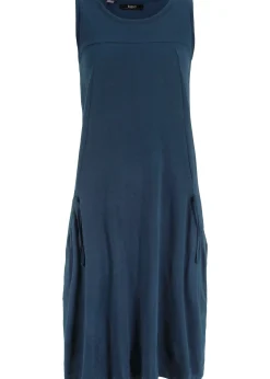 bonprix Robe en jersey coton avec poches|Femme Robes