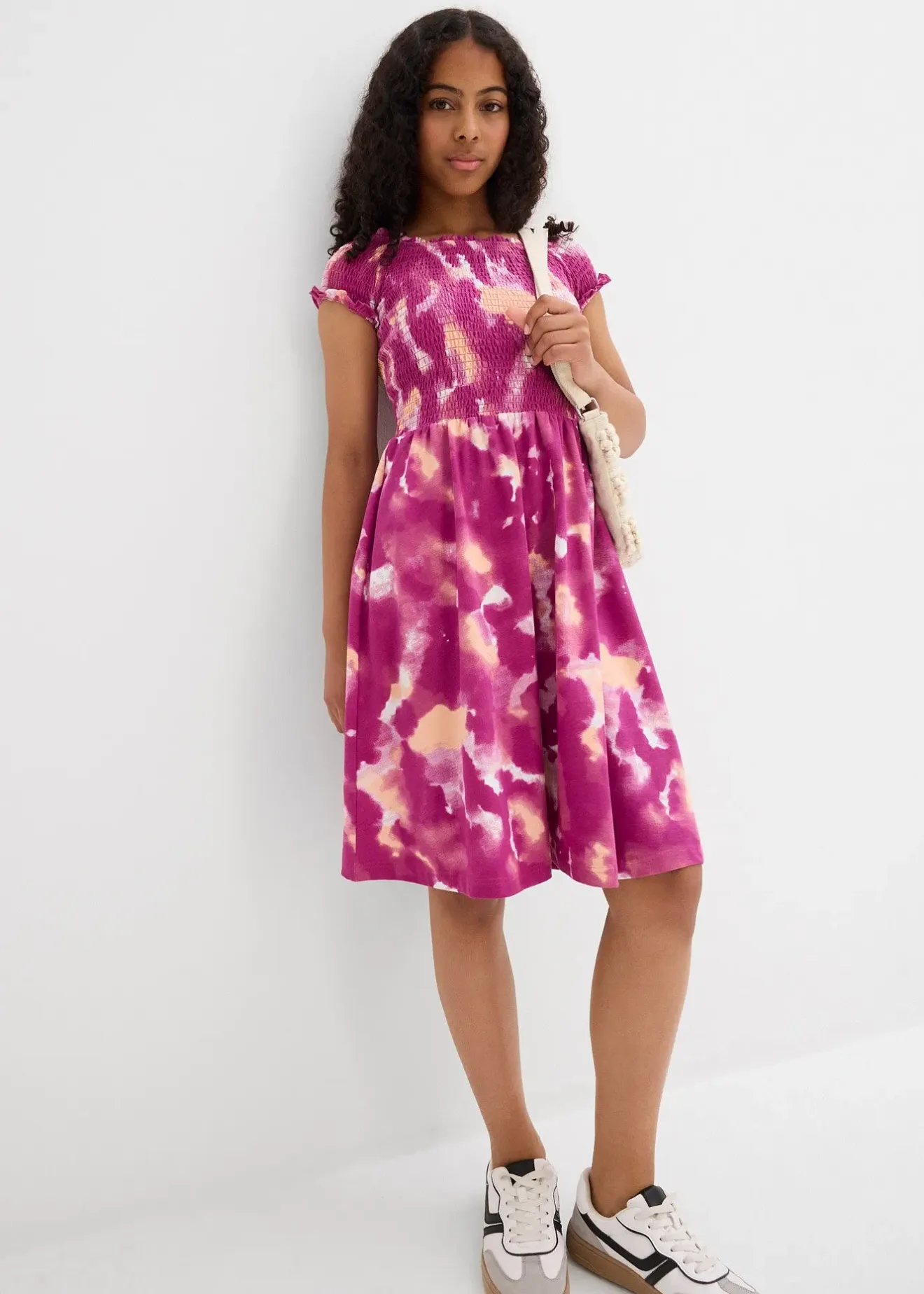 bonprix Robe en jersey coton extensible|Enfant Vêtements Enfant|Filles 9-16 Ans·Robes & Combinaisons