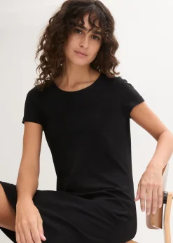 Femme bonprix Basiques|Robes|Robe en jersey coton extensible