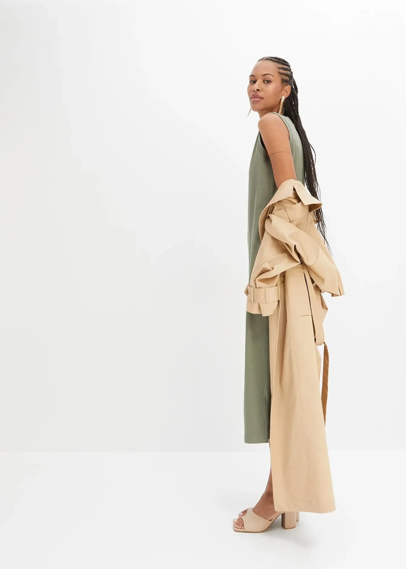 Femme bonprix Robes|Robe en jersey coton extensible