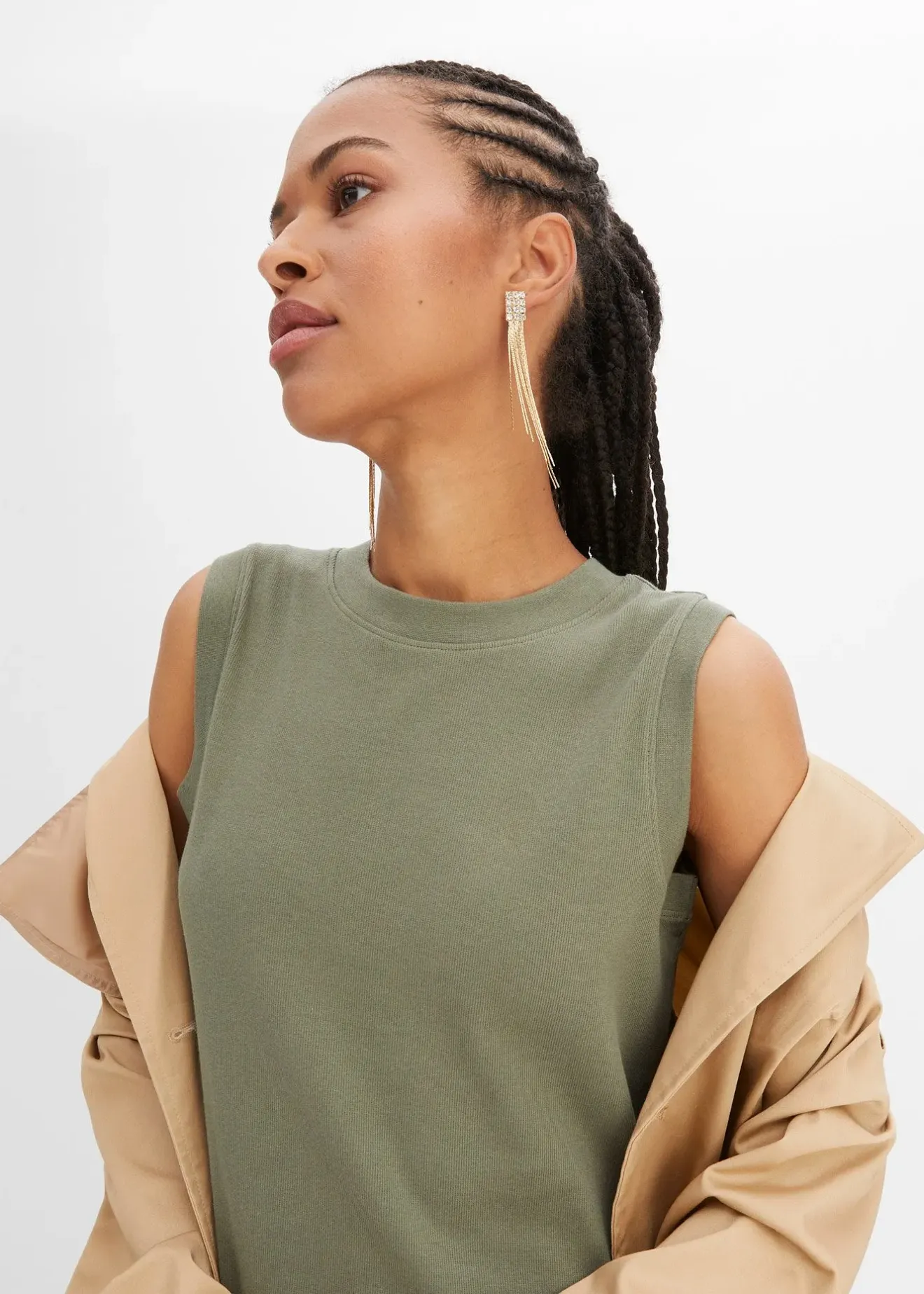 Femme bonprix Robes|Robe en jersey coton extensible