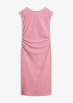 bonprix Robe en jersey crêpe texturé|Femme Robes