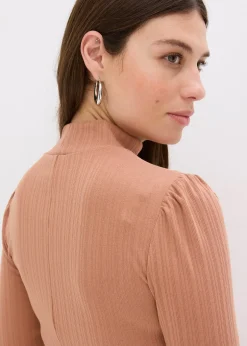 Femme bonprix Robes|Robe en jersey côtelé