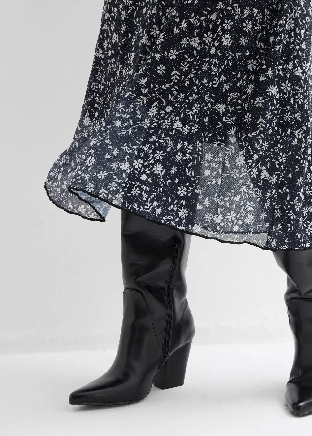 bonprix Robe en jersey et mesh fin|Femme Robes