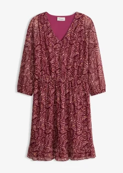 bonprix Robe en jersey et mesh fin|Femme Robes