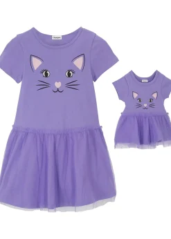 bonprix Robe en jersey fille et robe de poupée (ens. 2 pces) 100% coton|Enfant Vêtements Enfant|Filles 2-8 Ans·Robes & Jupes