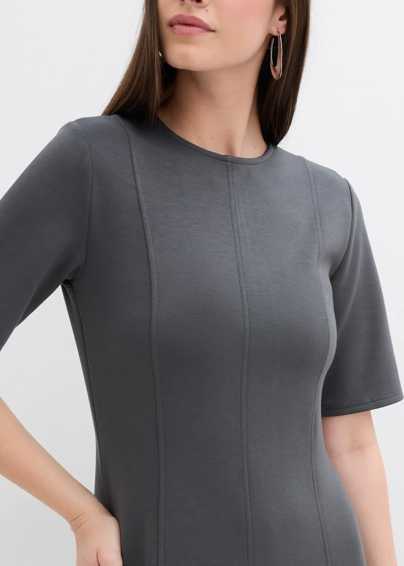 bonprix Robe en jersey fluide|Femme Robes