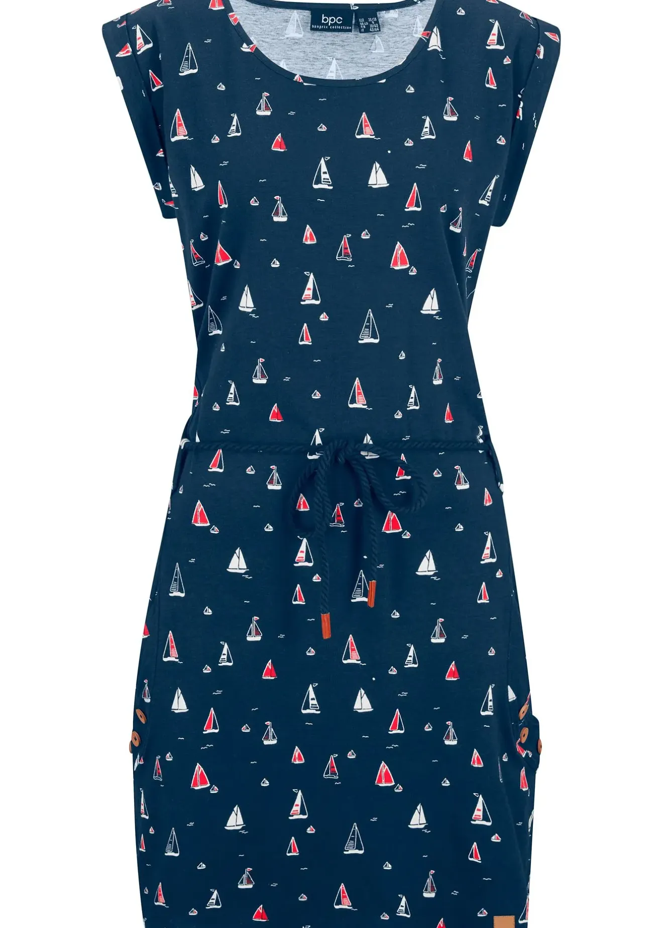 bonprix Robe en jersey imprimé à manches papillon|Femme Robes