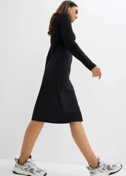 Femme bonprix Basiques|Robes|Robe en jersey milano à col montant