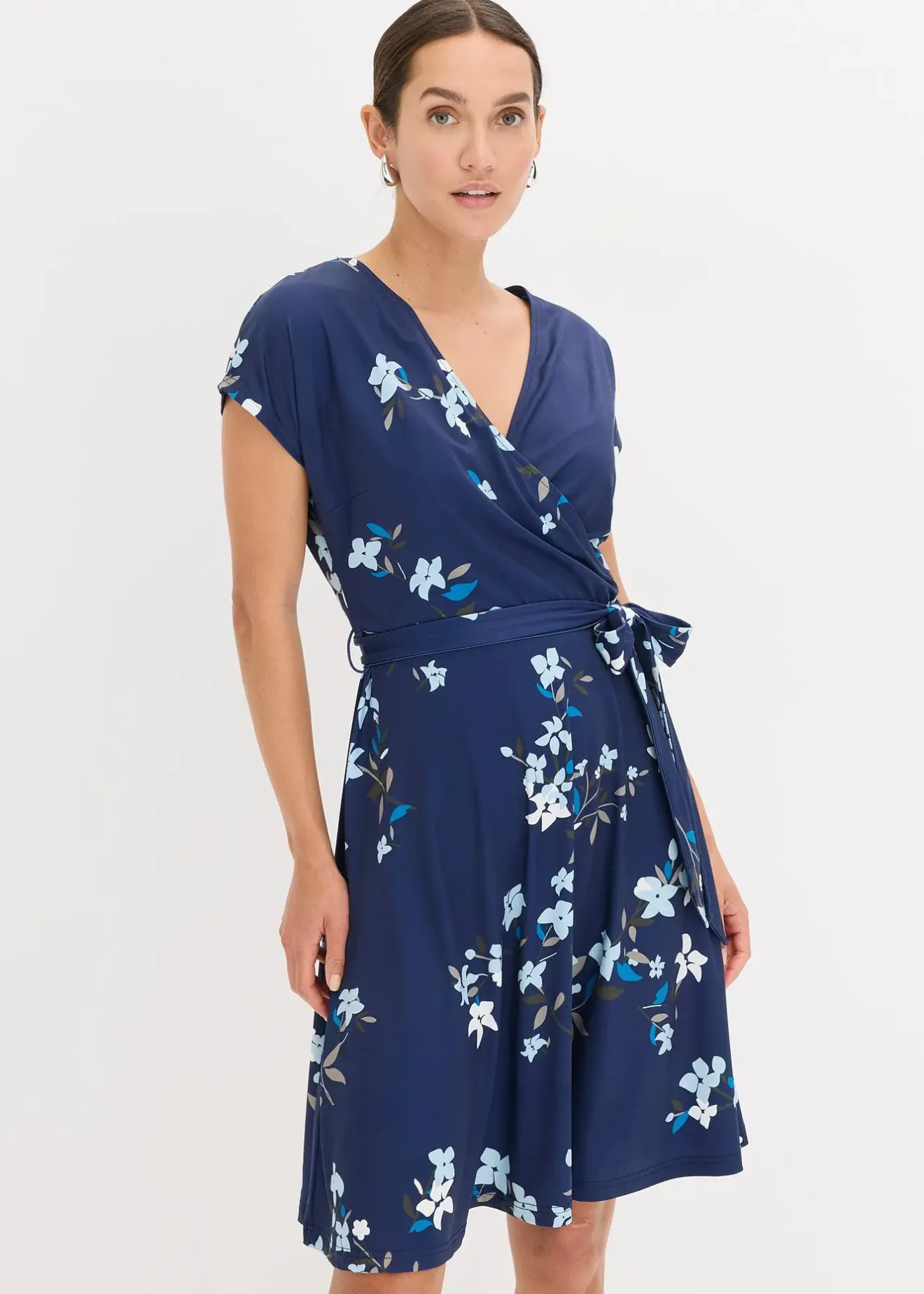 bonprix Robe en jersey style portefeuille|Femme Robes