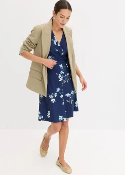 bonprix Robe en jersey style portefeuille|Femme Robes