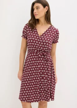 bonprix Robe en jersey viscose|Femme Robes