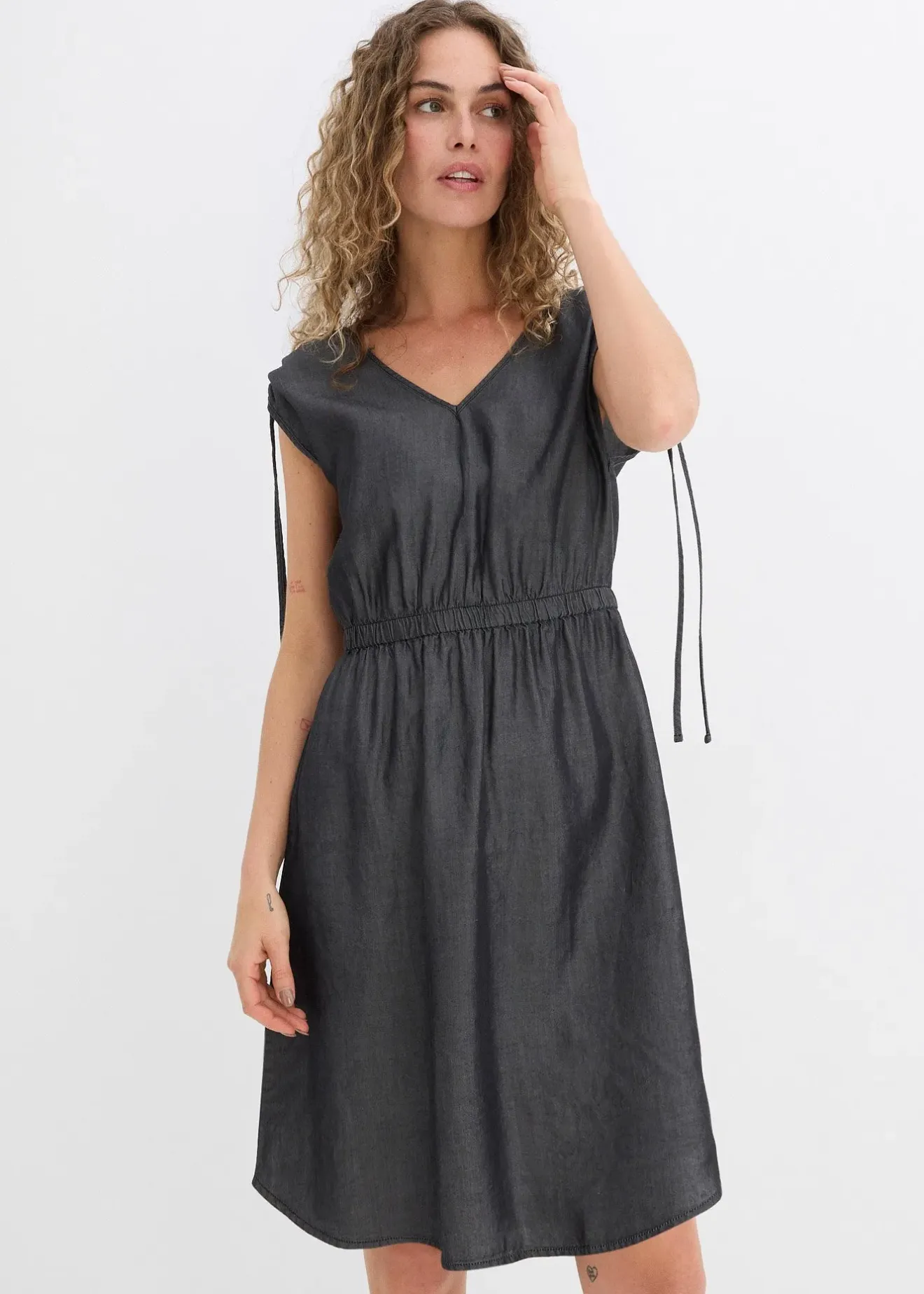 bonprix Robe en Lyocell lisse|Femme Robes