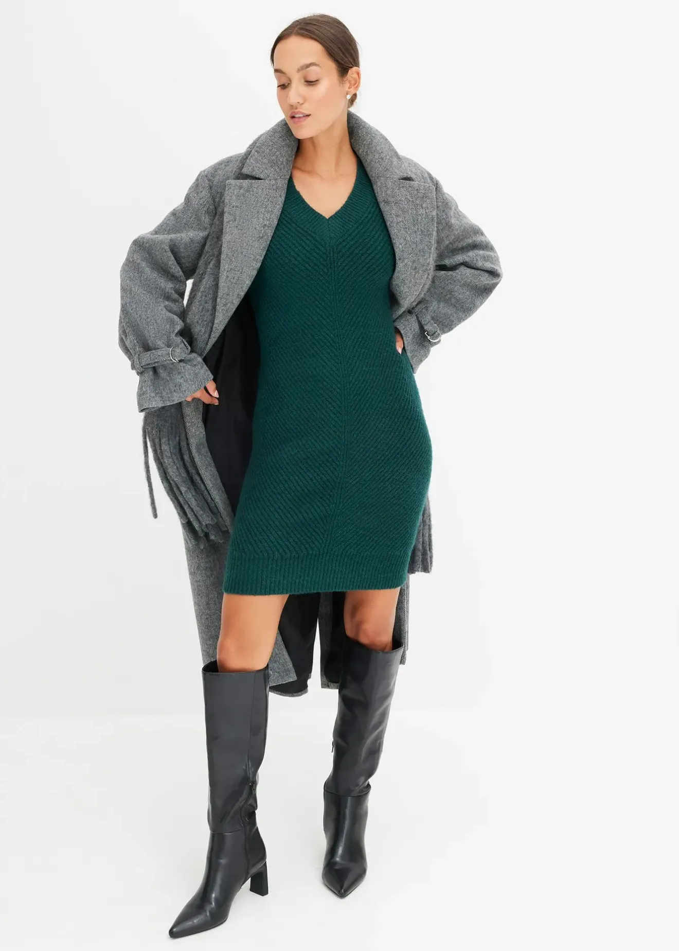 bonprix Robe en maille|Femme Maille|Robes