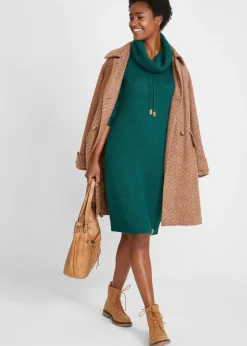 bonprix Robe en maille à col châle|Femme Maille|Robes