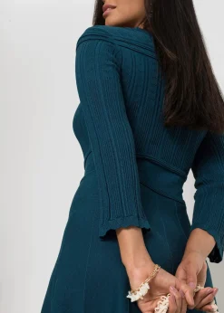 bonprix Robe en maille ajourée|Femme Maille|Robes