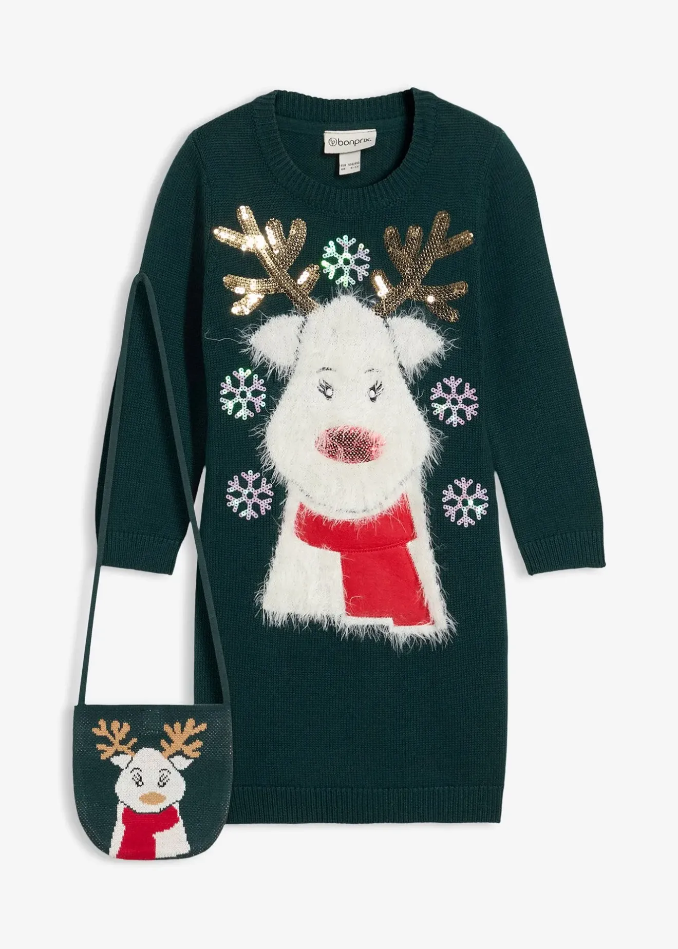 bonprix Robe en maille avec sac (ens. 2 pces)|Enfant Vêtements Enfant|Filles 2-8 Ans·Robes & Jupes