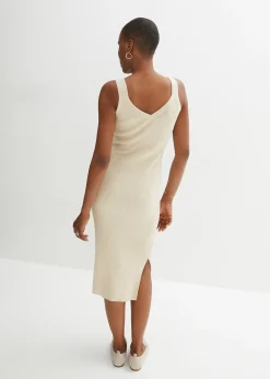 Femme bonprix Maille|Premium|Robe en maille coton et soie