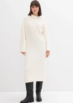 bonprix Robe en maille côtelée|Femme Maille|Robes