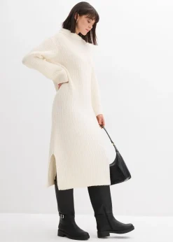 bonprix Robe en maille côtelée|Femme Maille|Robes