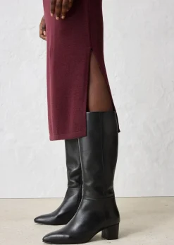 bonprix Robe en maille de laine mérinos|Femme Maille|Premium