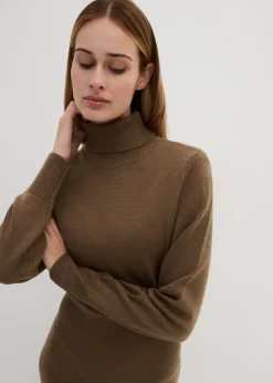 bonprix Robe en maille de laine mérinos|Femme Maille|Premium