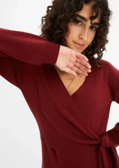 bonprix Robe en maille de viscose mélangée|Femme Maille