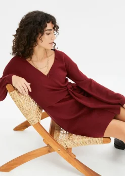 bonprix Robe en maille de viscose mélangée|Femme Maille