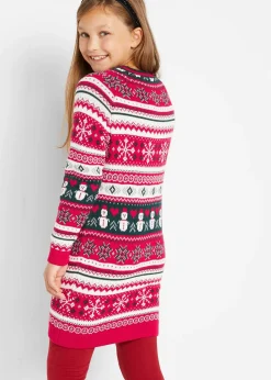 bonprix Robe en maille fille à motif hivernal|Enfant Vêtements Enfant|Filles 9-16 Ans·Robes & Combinaisons