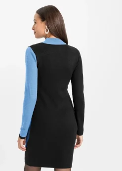 bonprix Robe en maille jacquard à rayures modernes|Femme Maille|Robes