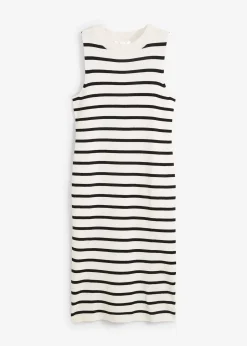 bonprix Robe en maille légère, rayée|Femme Maille