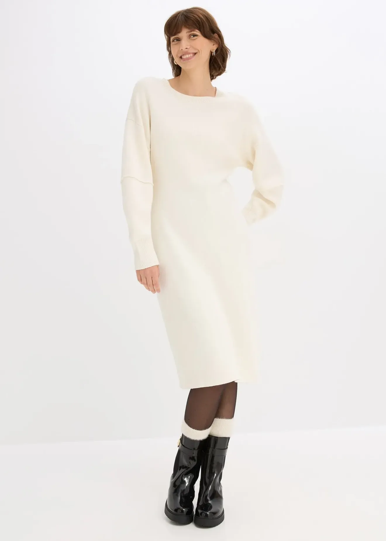 Femme bonprix Maille|Robes|Robe en maille milano