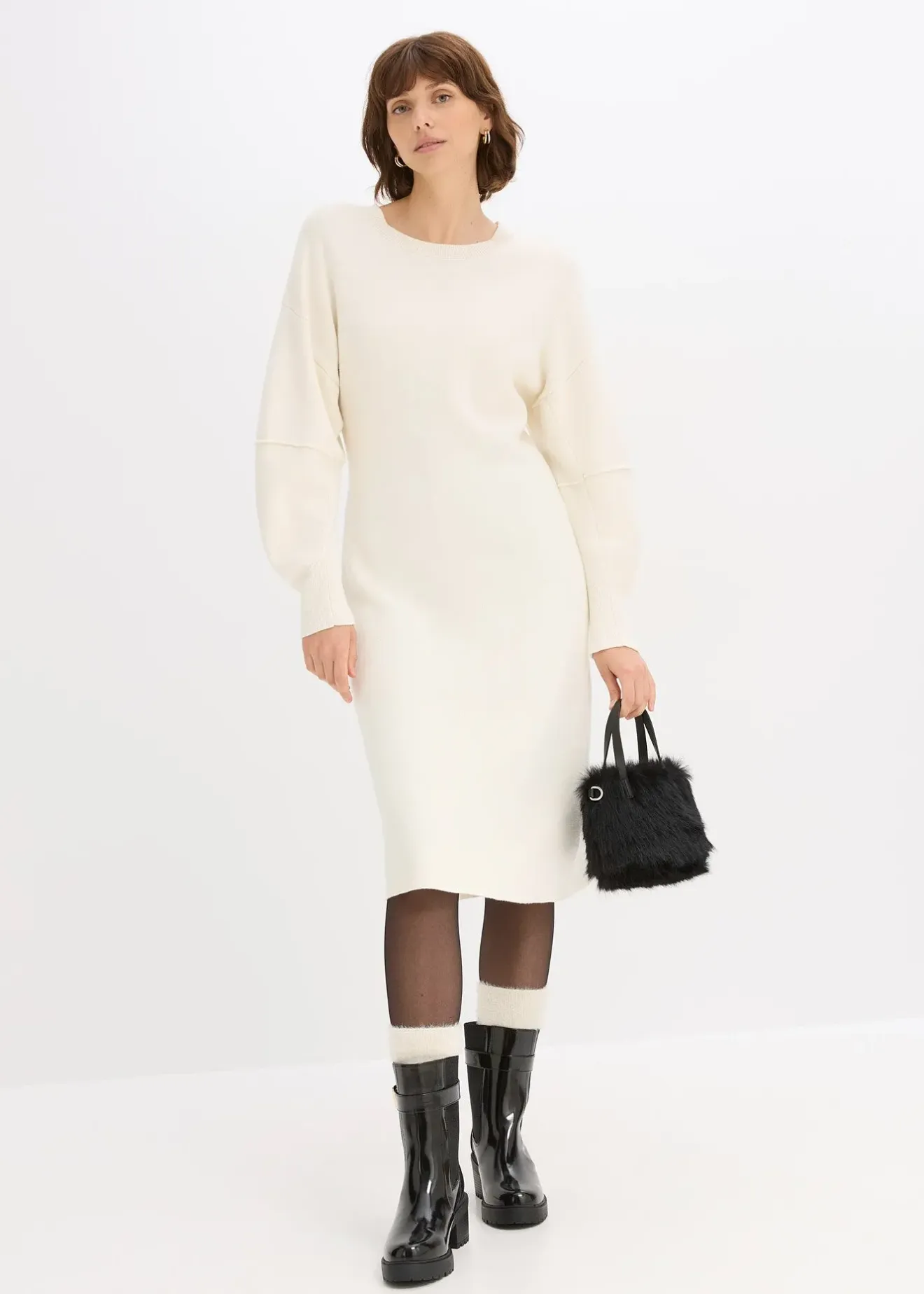 Femme bonprix Maille|Robes|Robe en maille milano