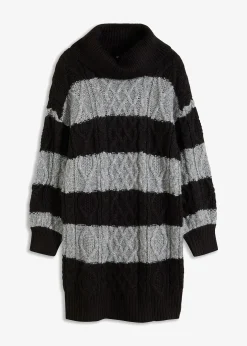 Femme bonprix Maille|Robes|Robe en maille rayée