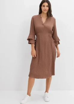 Femme bonprix Robes|Robe en matière texturée
