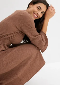 Femme bonprix Robes|Robe en matière texturée