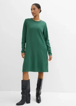 bonprix Robe en matière T-shirt, coupe trapèze|Femme Robes