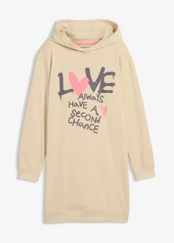Enfant bonprix Vêtements Enfant|Filles 9-16 Ans·Robes & Combinaisons|Robe en molleton à capuche 100% coton