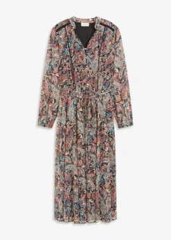 bonprix Robe en mousseline à imprimé paisley|Femme Robes