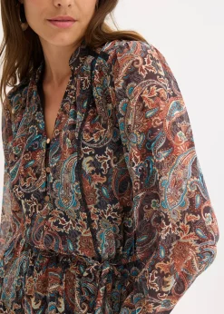 bonprix Robe en mousseline à imprimé paisley|Femme Robes