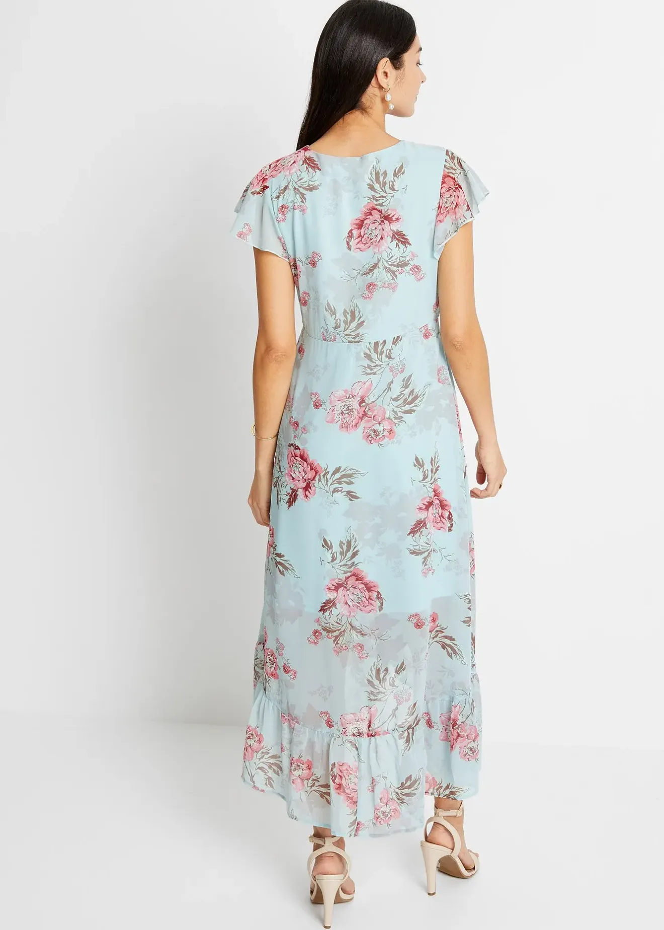 Femme bonprix Robes|Robe en mousseline à volants