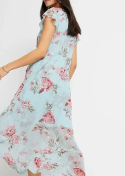 Femme bonprix Robes|Robe en mousseline à volants