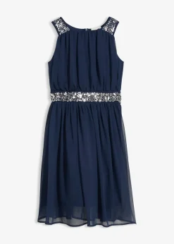 Enfant bonprix Vêtements Enfant|Filles 9-16 Ans·Robes & Combinaisons|Robe en mousseline avec ceinture ornée de sequins