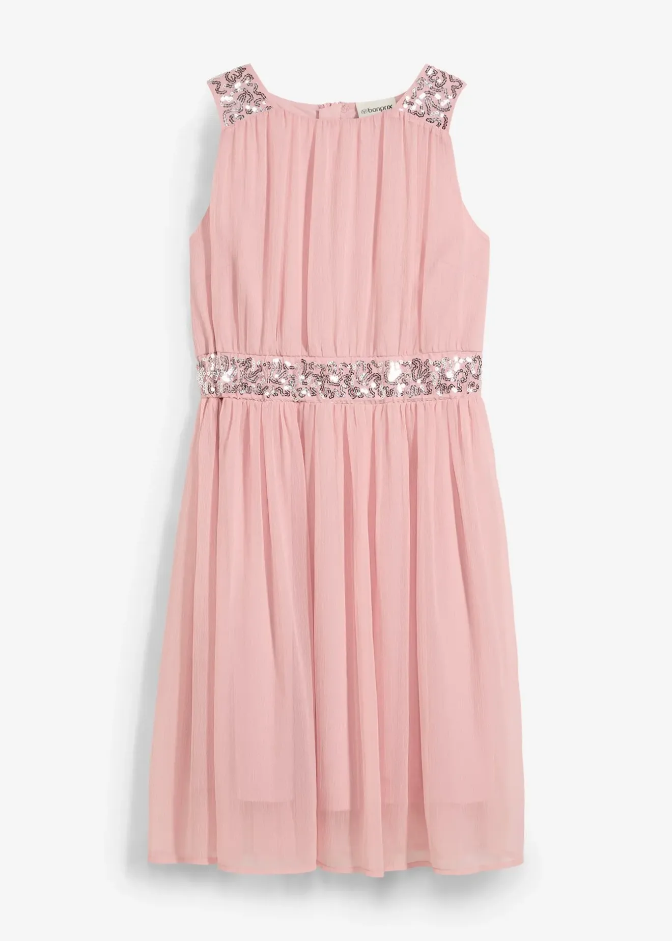 bonprix Robe en mousseline avec ceinture ornée de sequins|Enfant Vêtements Enfant|Filles 9-16 Ans·Robes & Combinaisons