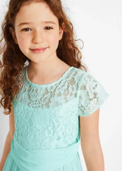 Enfant bonprix Vêtements Enfant|Filles 9-16 Ans·Robes & Combinaisons|Robe en mousseline avec dentelle