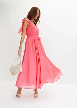 Femme bonprix Mode Festive|Robes|Robe en mousseline nouée sur les épaules