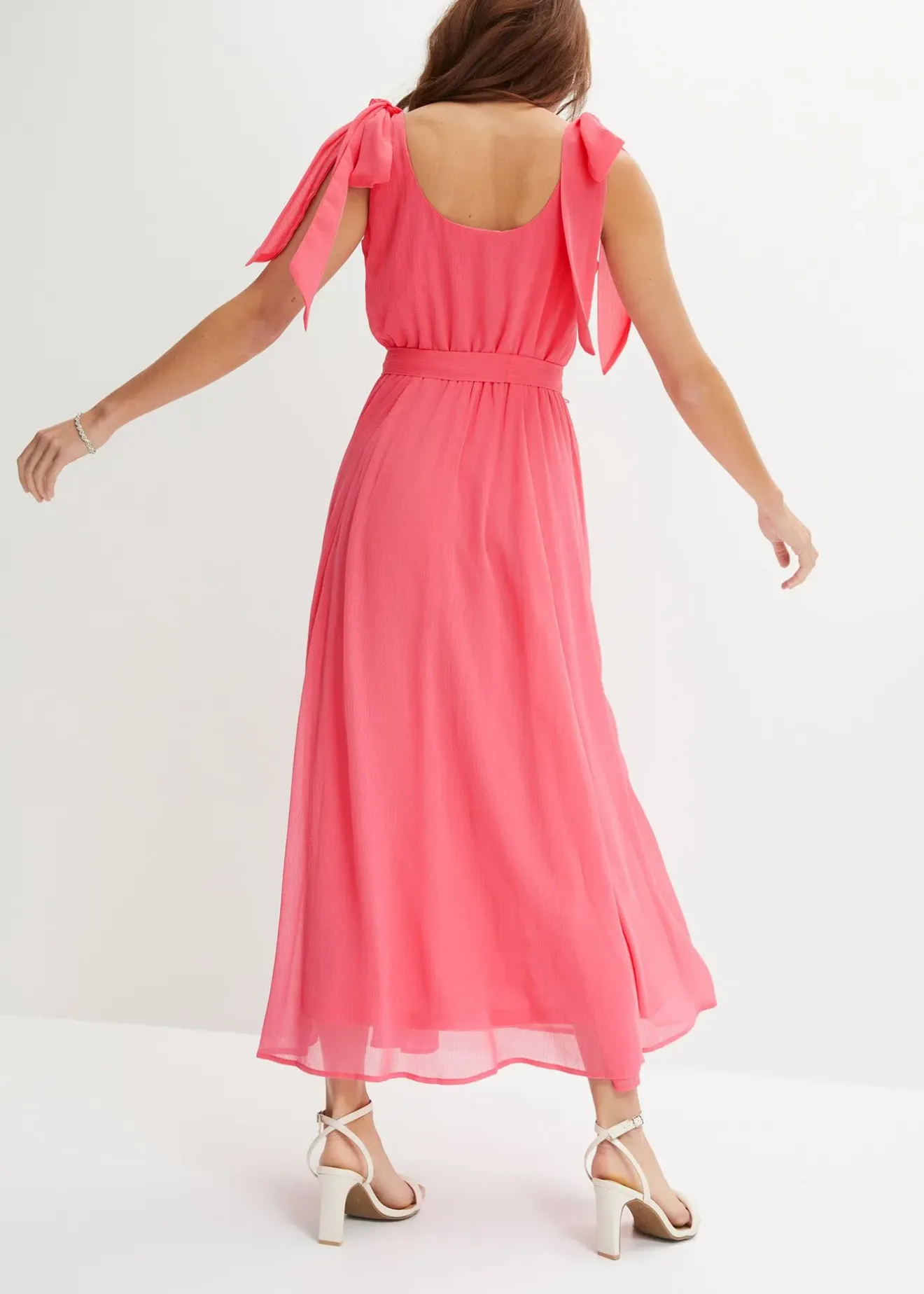 Femme bonprix Mode Festive|Robes|Robe en mousseline nouée sur les épaules