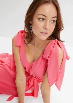 Femme bonprix Mode Festive|Robes|Robe en mousseline nouée sur les épaules