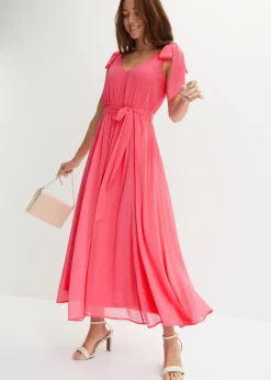 Femme bonprix Mode Festive|Robes|Robe en mousseline nouée sur les épaules